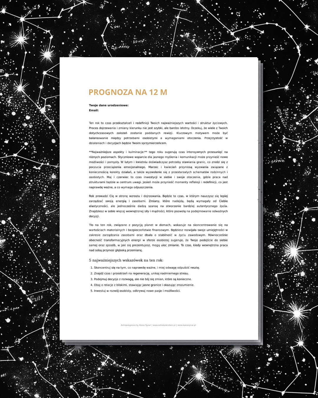Twoja osobista prognoza astrologiczna na 12 miesięcy by Kasia Synal-2